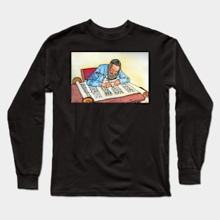 Sofer painting on silk Long Sleeve T-Shirt